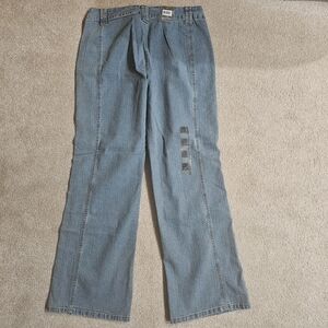 Halston Heritage Blue Flare & Wide Leg Jeans